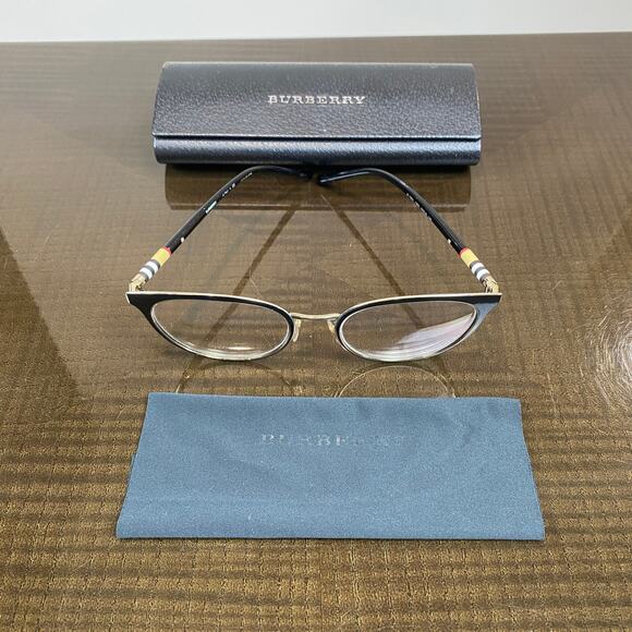 Burberry 1324 Cat Glasses Women\'s Single Bridge Metal/Stainless Steel Eyeglasses